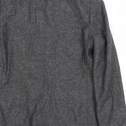 NEXT Womens Grey Cotton Jacket Blazer Size 14