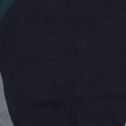 Zara Mens Blue Cotton Pullover Sweatshirt Size S