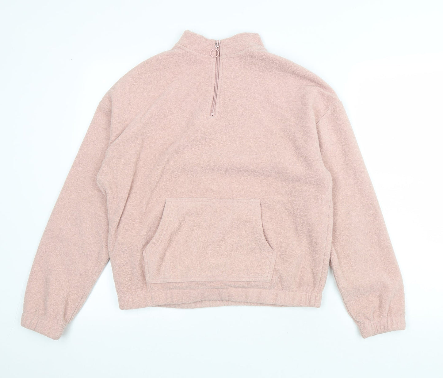 Select Womens Pink Polyester Pullover Sweatshirt Size S Zip