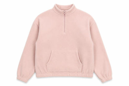 Select Womens Pink Polyester Pullover Sweatshirt Size S Zip