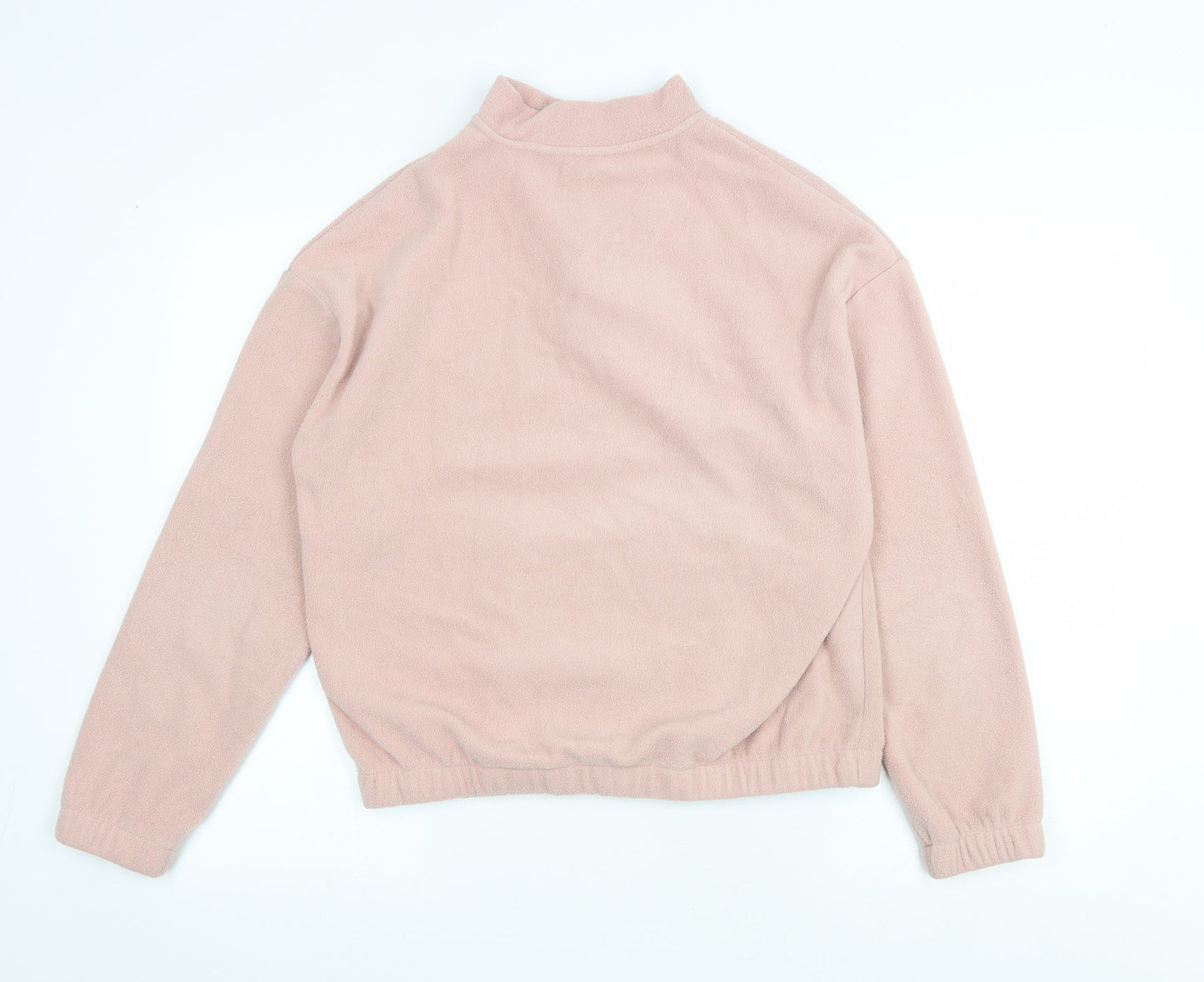 Select Womens Pink Polyester Pullover Sweatshirt Size S Zip