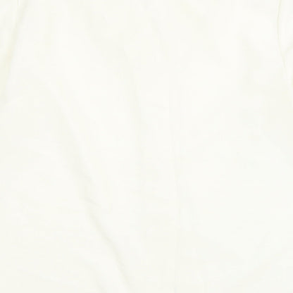 The Pearl Collection Womens Ivory Polyester Basic Button-Up Size 18 Collared - Lace Detail