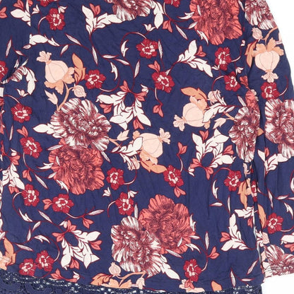 Womens UK Size 14 Dorothy Perkins Blue Basic Blouse