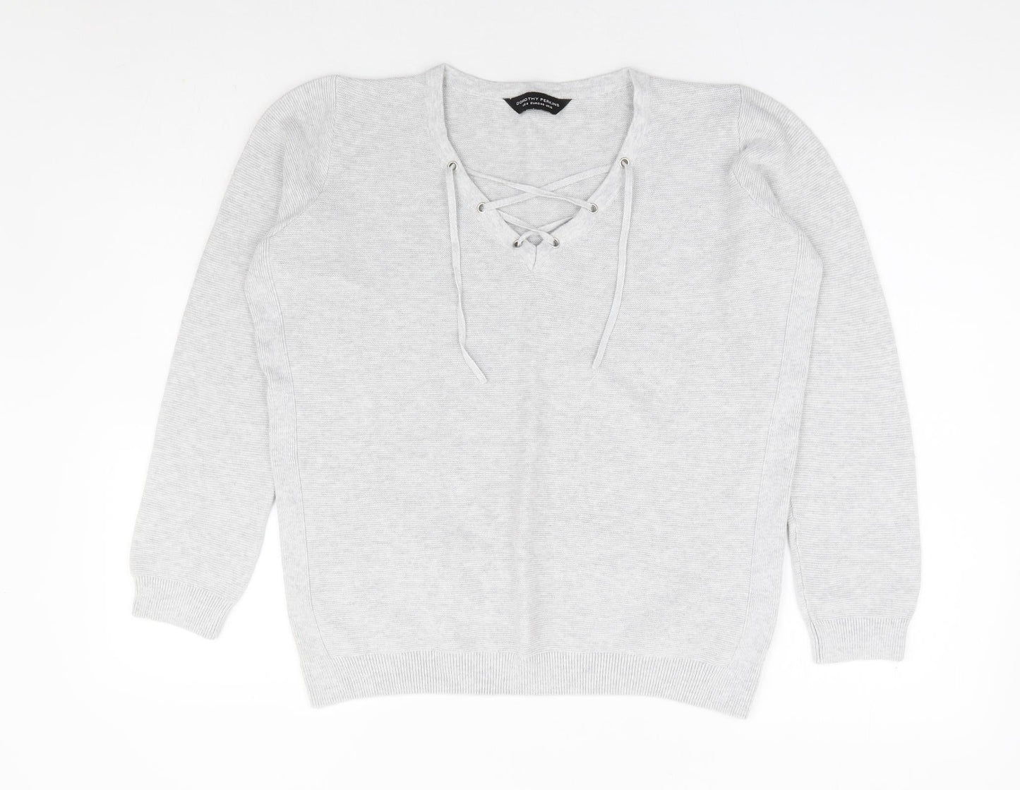 Womens UK Size 12 Dorothy Perkins Grey Pullover Jumper