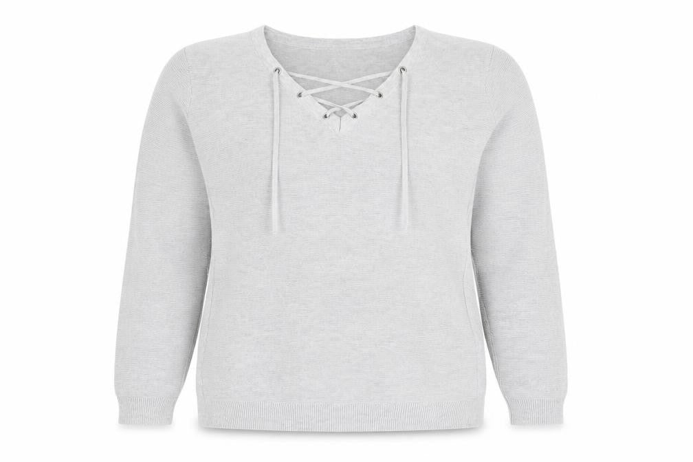 Womens UK Size 12 Dorothy Perkins Grey Pullover Jumper