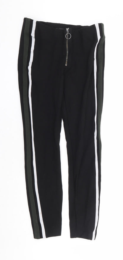 Womens UK Size M Zara Regular Fit  Black Trousers