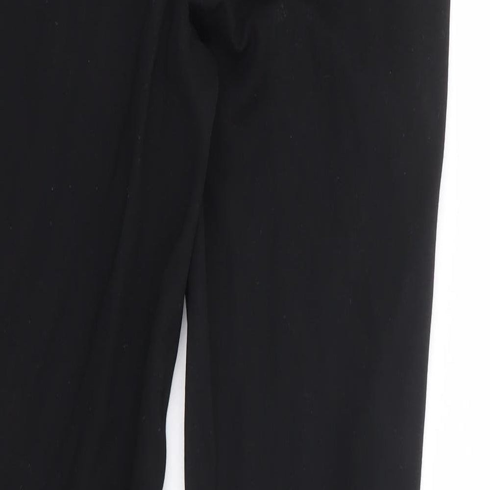Womens UK Size M Zara Regular Fit  Black Trousers
