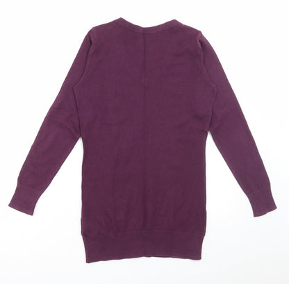Womens UK Size S H&M Purple Pullover Jumper
