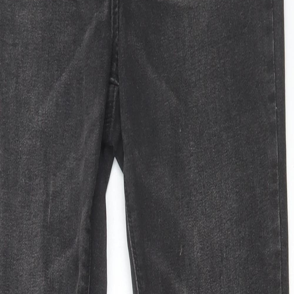 Denim & Co. Womens Black Cotton Skinny Jeans Size 12 L30 in Regular Button