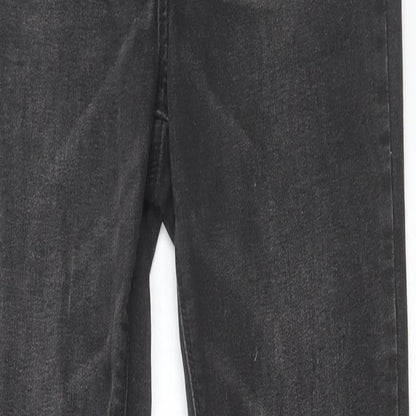 Denim & Co. Womens Black Cotton Skinny Jeans Size 12 L30 in Regular Button