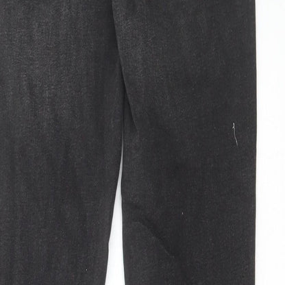 Denim & Co. Womens Black Cotton Skinny Jeans Size 12 L30 in Regular Button