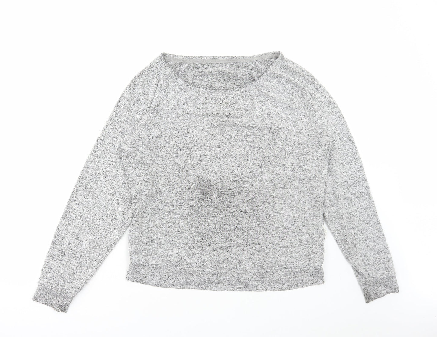 Primark Womens Grey Boat Neck Viscose Pullover Jumper Size M