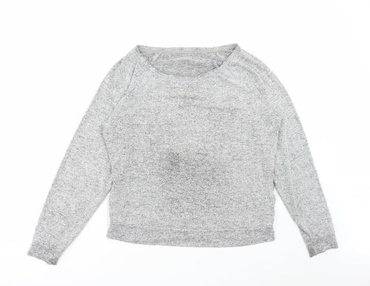 Primark Womens Grey Boat Neck Viscose Pullover Jumper Size M