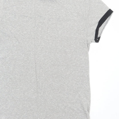 Primark Womens Grey Polyester Basic T-Shirt Size 10 Round Neck - Friends