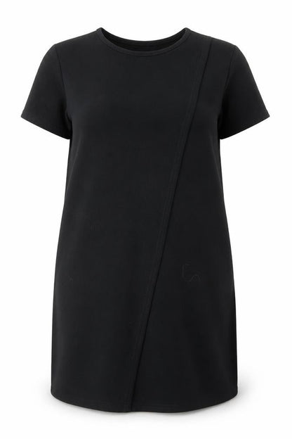 Boohoo Womens Black Polyester A-Line Size 12 Round Neck Pullover
