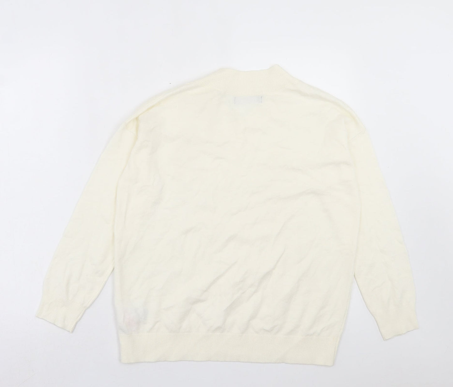 Womens UK Size S Marks and Spencer Ivory Pullover Jumper