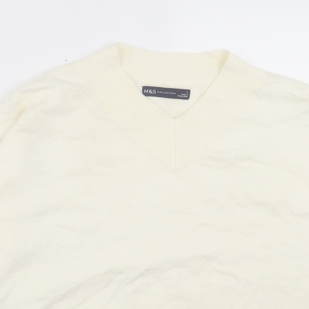 Womens UK Size S Marks and Spencer Ivory Pullover Jumper