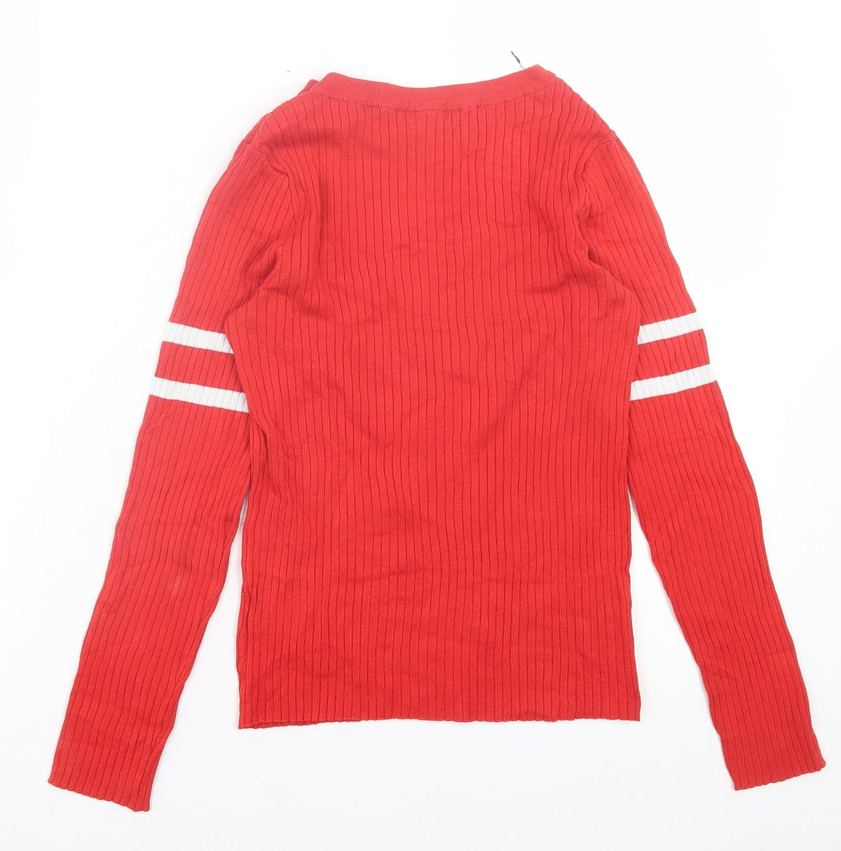 Womens UK Size S H&M Red Pullover Jumper