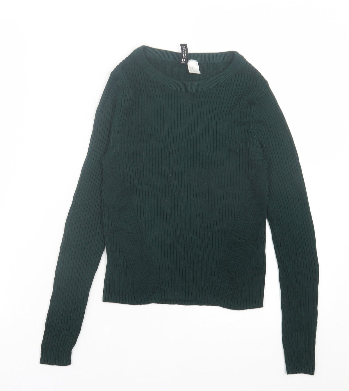 Womens UK Size S H&M Green Pullover Jumper