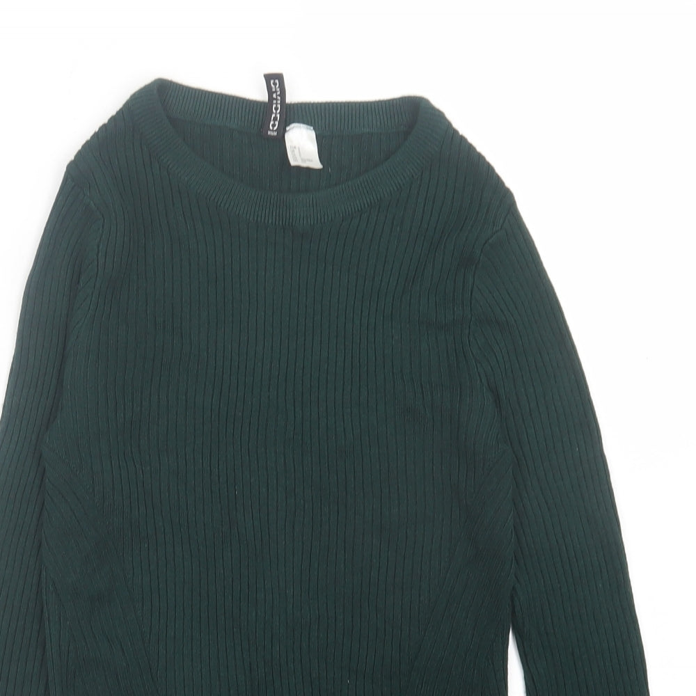 Womens UK Size S H&M Green Pullover Jumper