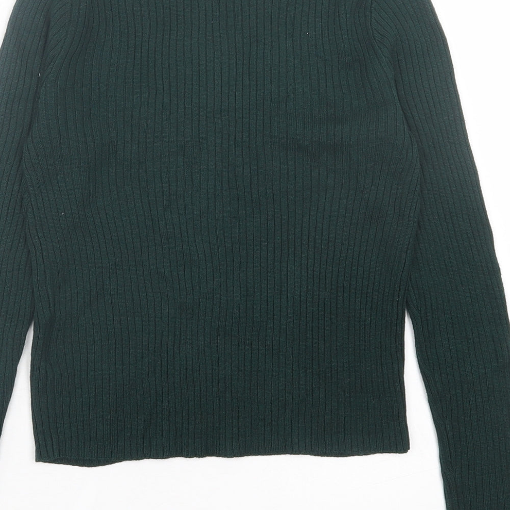Womens UK Size S H&M Green Pullover Jumper