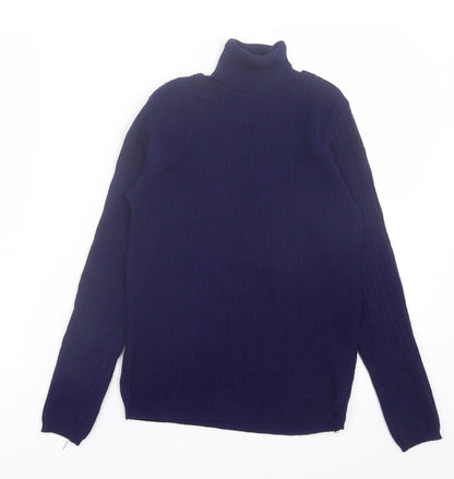 Atmosphere Womens Blue Crew Neck Acrylic Pullover Jumper Size 8