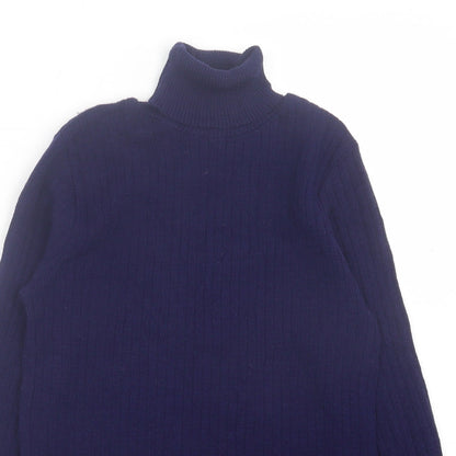 Atmosphere Womens Blue Crew Neck Acrylic Pullover Jumper Size 8
