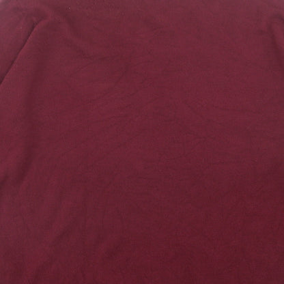 Debenhams Mens Purple V-Neck Acrylic Pullover Jumper Size L