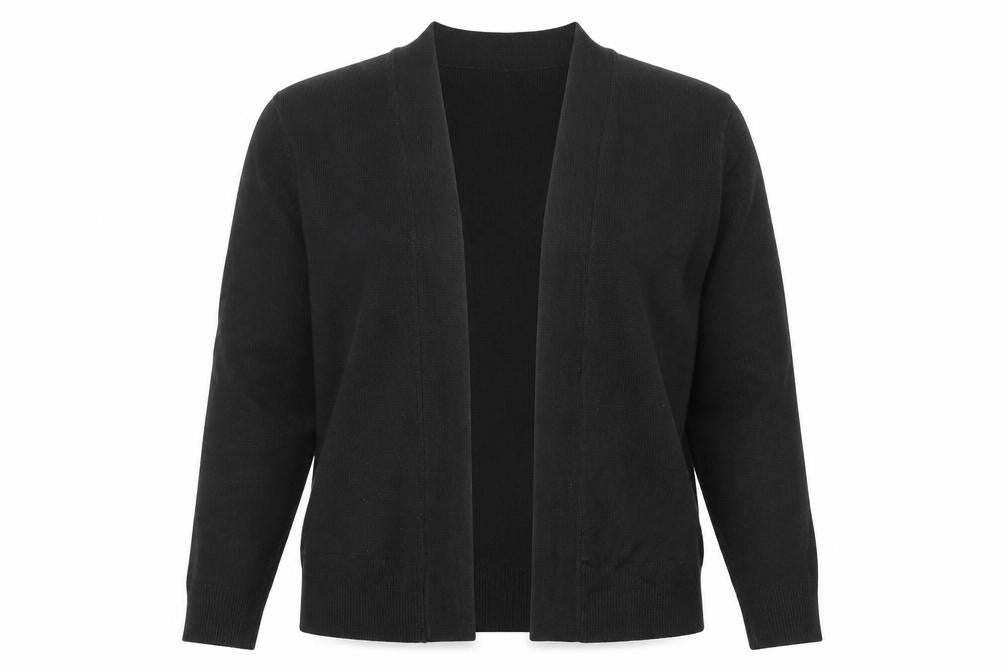 Marks and Spencer Womens Black V-Neck Acrylic Cardigan Jumper Size M