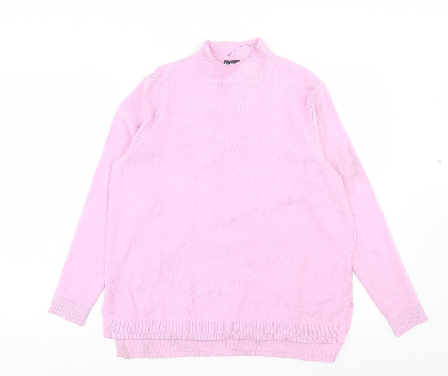 Womens UK Size 14 Marks and Spencer Purple Pullover Jumper