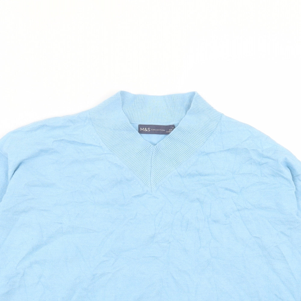 Womens UK Size XS Marks and Spencer Blue Pullover Jumper