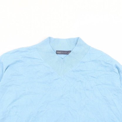 Womens UK Size XS Marks and Spencer Blue Pullover Jumper