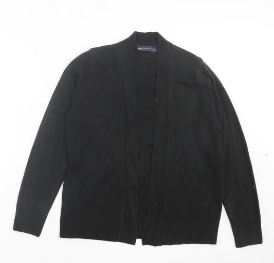 Womens UK Size M Marks and Spencer Black Cardigan Jumper