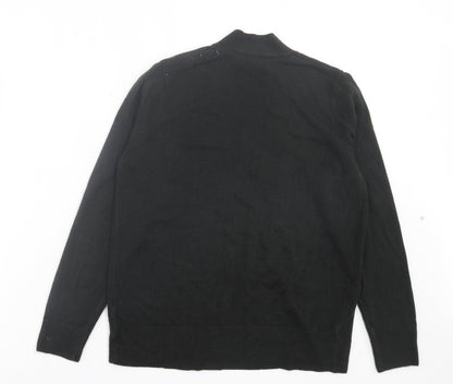 Womens UK Size M Marks and Spencer Black Cardigan Jumper