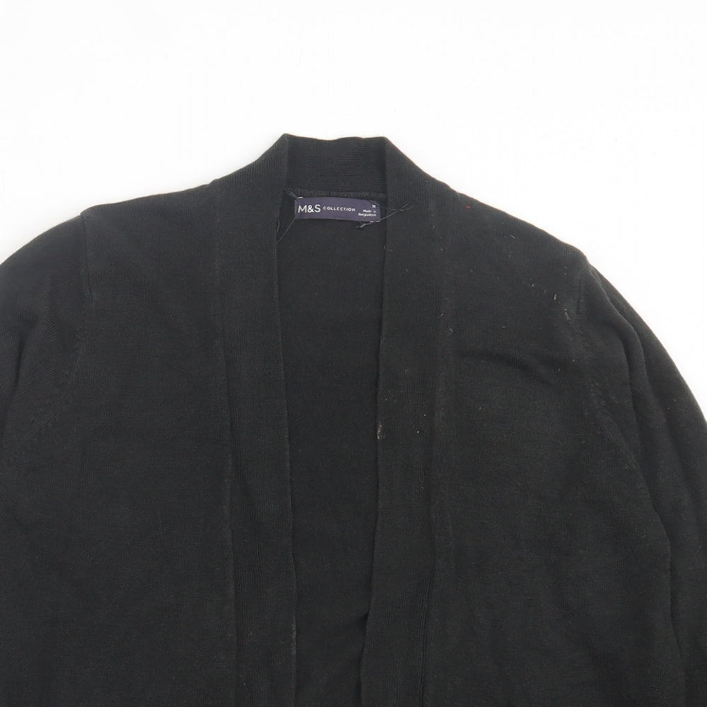 Womens UK Size M Marks and Spencer Black Cardigan Jumper