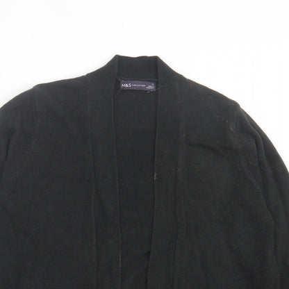Womens UK Size M Marks and Spencer Black Cardigan Jumper
