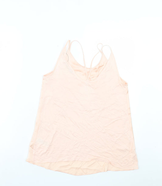 Womens UK Size 8 Marks and Spencer Pink Basic Tank