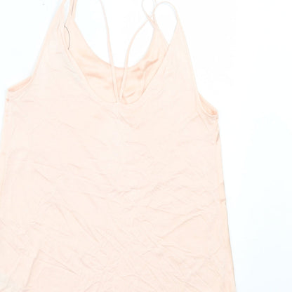 Womens UK Size 8 Marks and Spencer Pink Basic Tank