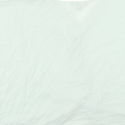 Primark Womens Green Polyester Basic T-Shirt Size 18 V-Neck