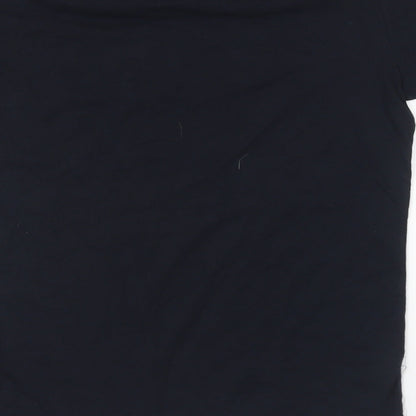 Womens UK Size S French Connection Blue Basic T-Shirt