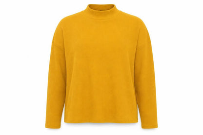 Womens UK Size L Divided Yellow Pullover Jumper