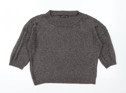 Womens UK Size 14 Atmosphere Brown Pullover Jumper