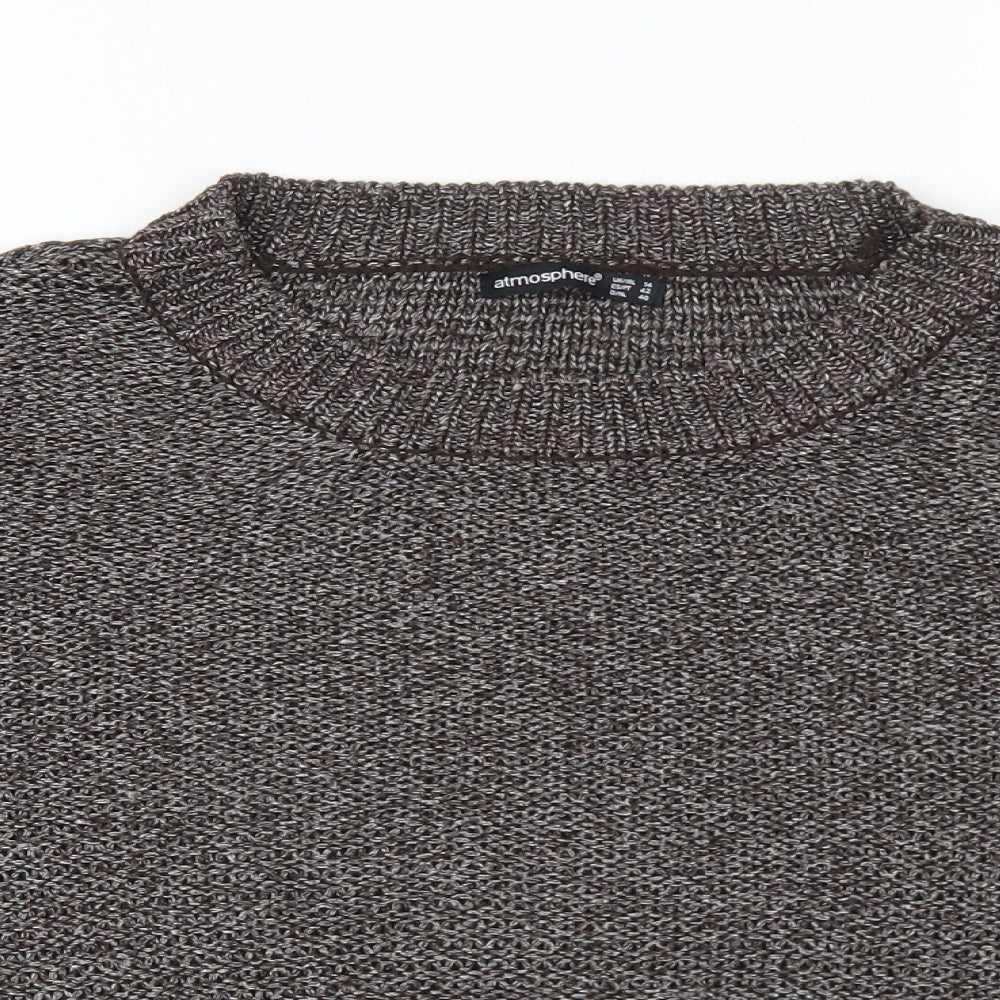 Womens UK Size 14 Atmosphere Brown Pullover Jumper