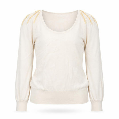 Womens UK Size 14 Atmosphere Beige Pullover Jumper