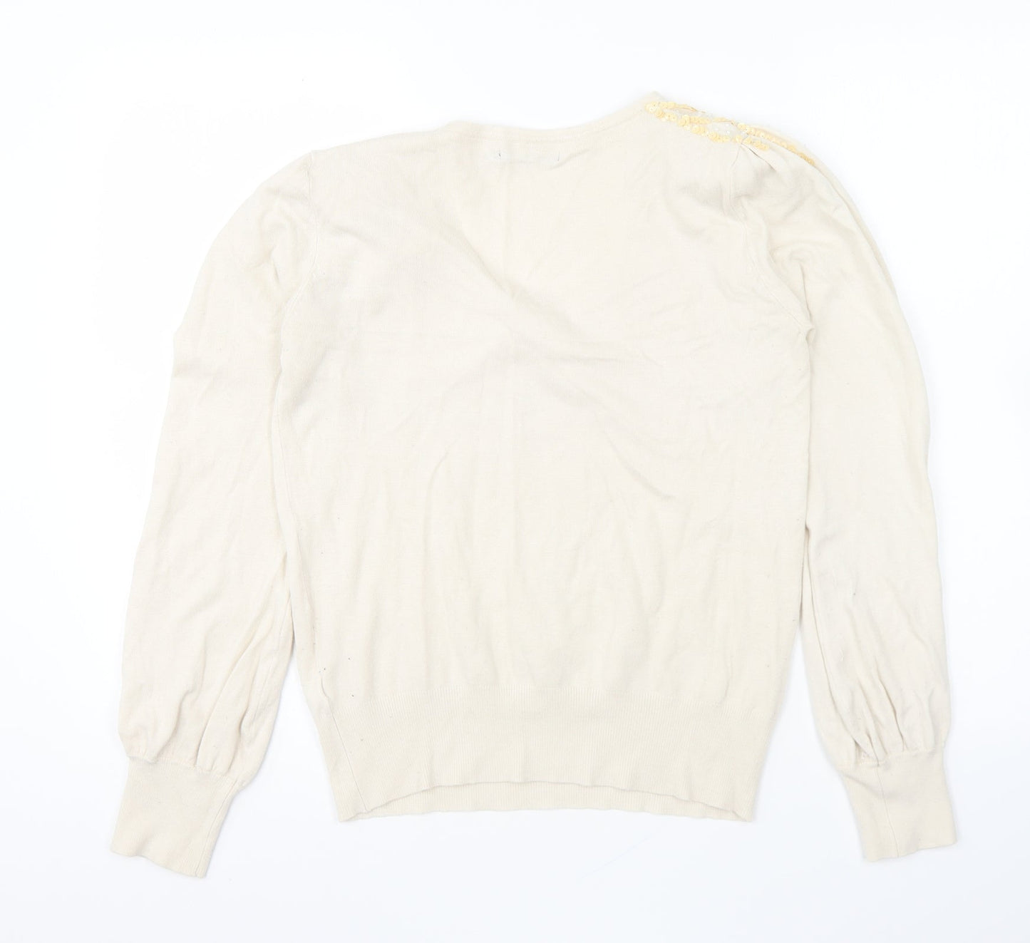 Womens UK Size 14 Atmosphere Beige Pullover Jumper