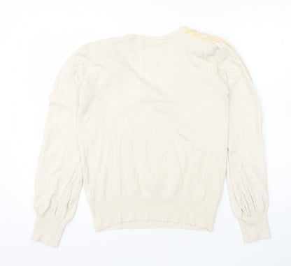 Womens UK Size 14 Atmosphere Beige Pullover Jumper