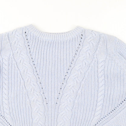 Womens UK Size 16 Marks and Spencer Blue Pullover Jumper