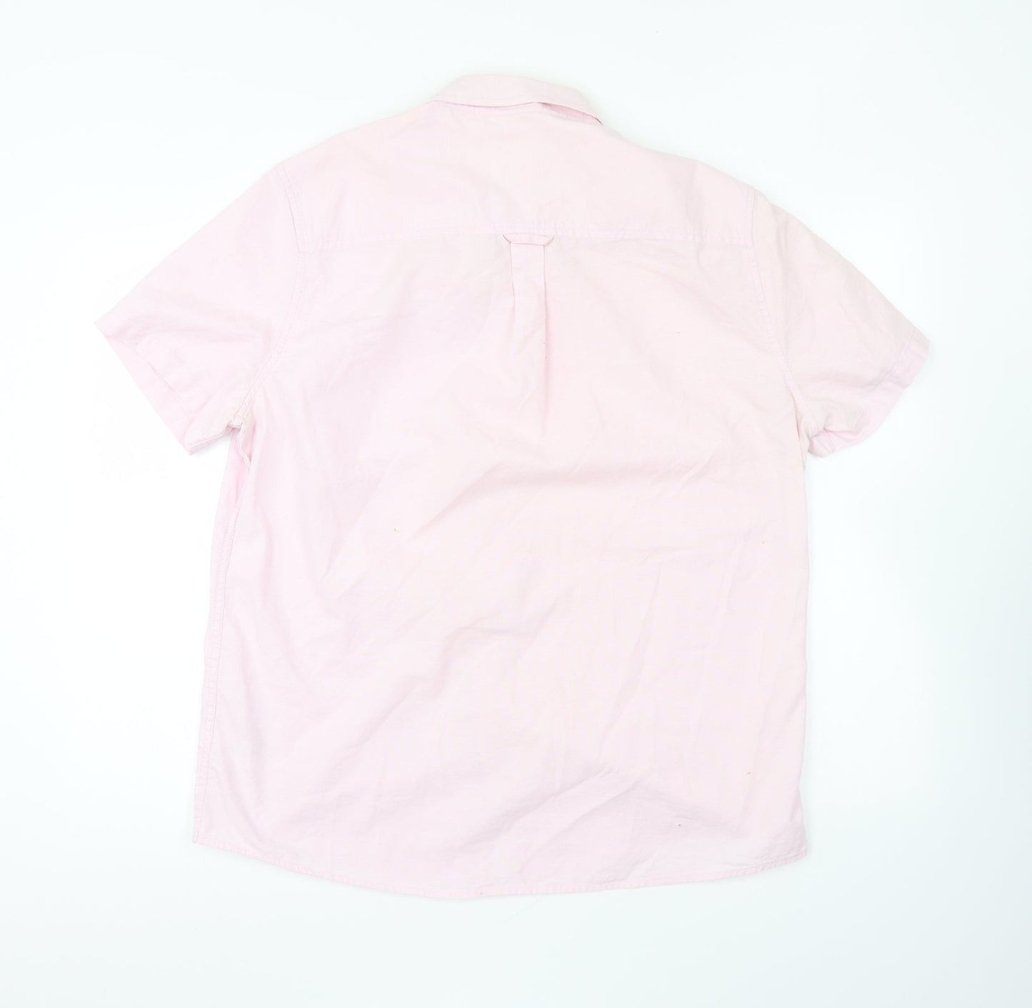 Mens UK Size L Burton Pink  Button-Up Short Sleeve Casual Shirt