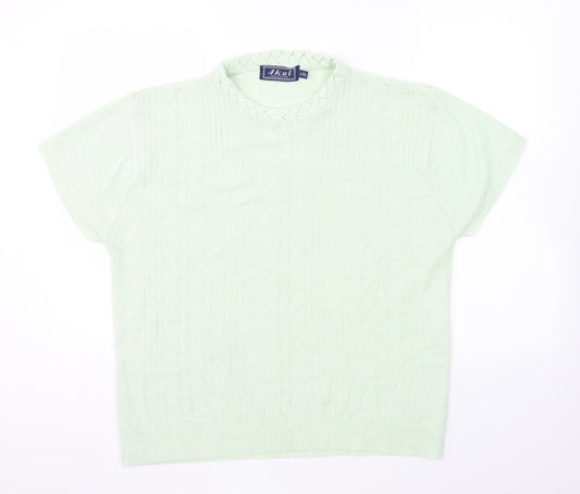 Womens UK Size L Akal Green Pullover Jumper
