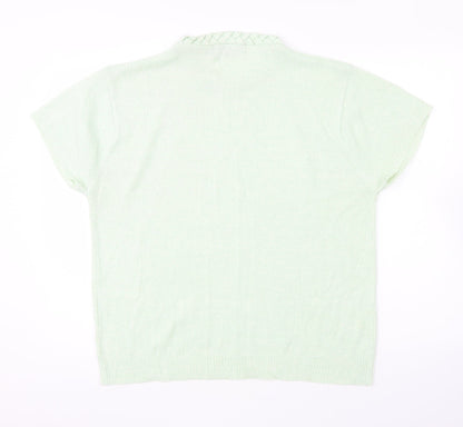 Womens UK Size L Akal Green Pullover Jumper